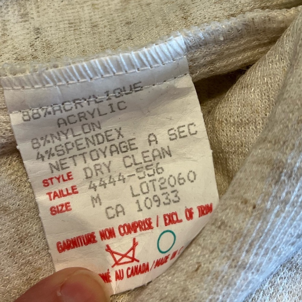 MARIE CLAIRE Cream Vintage Textured Cardigan Size M - Picture 9 of 11